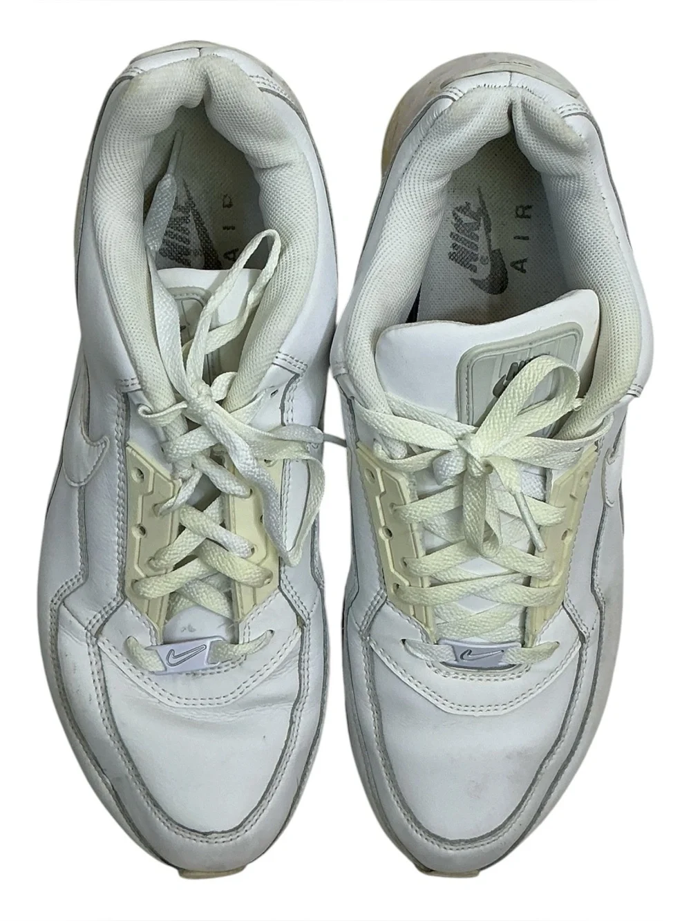 Nike Air Max Running Shoes White 316376-111 Low Top Lace Up Sneakers Men's US 12
